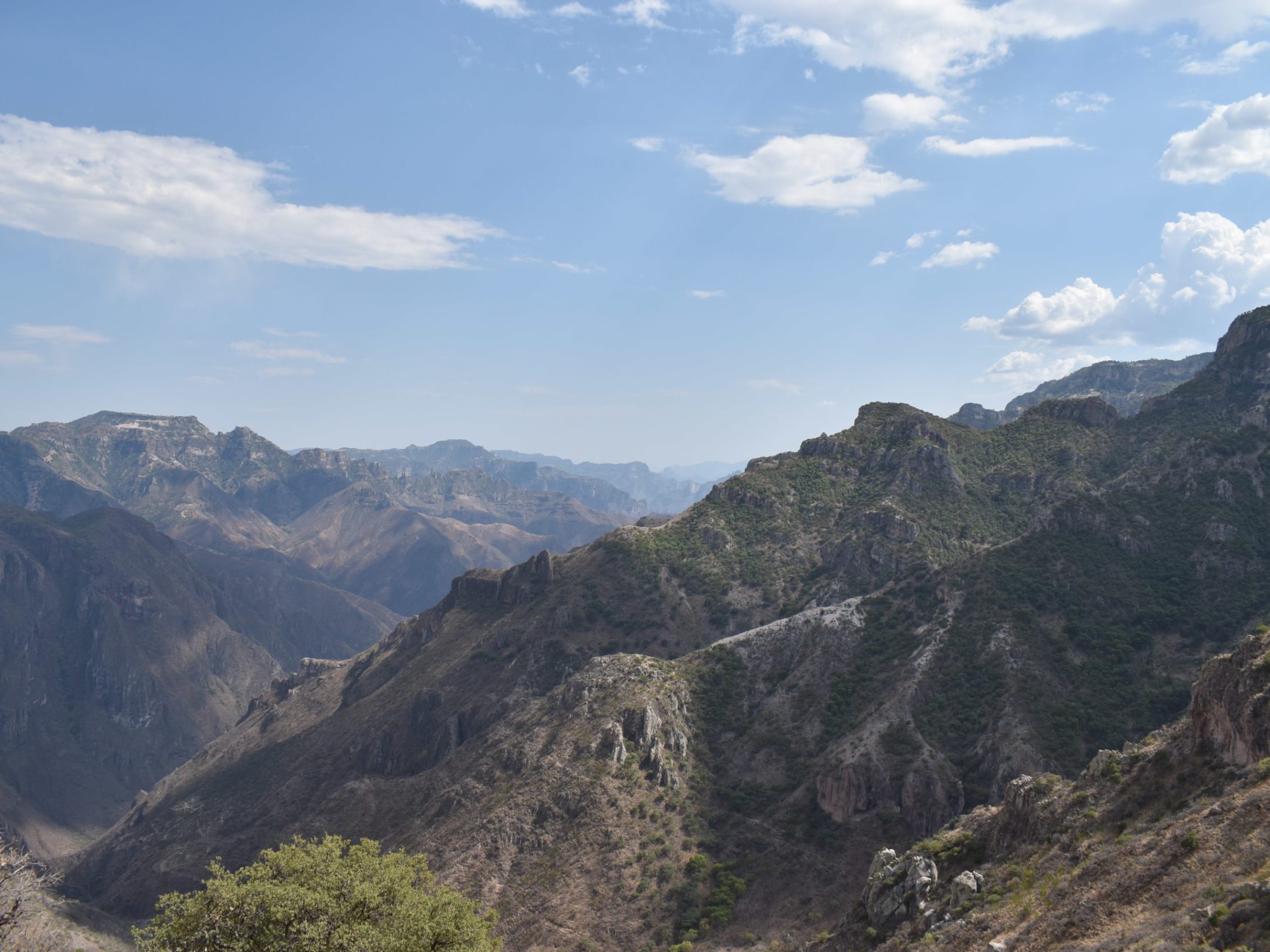 a view of the side of a mountain