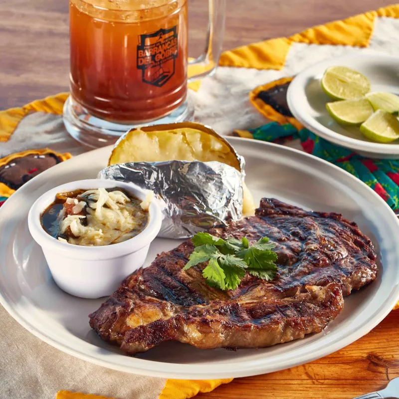 Arrachera en el Restaurante Barranco