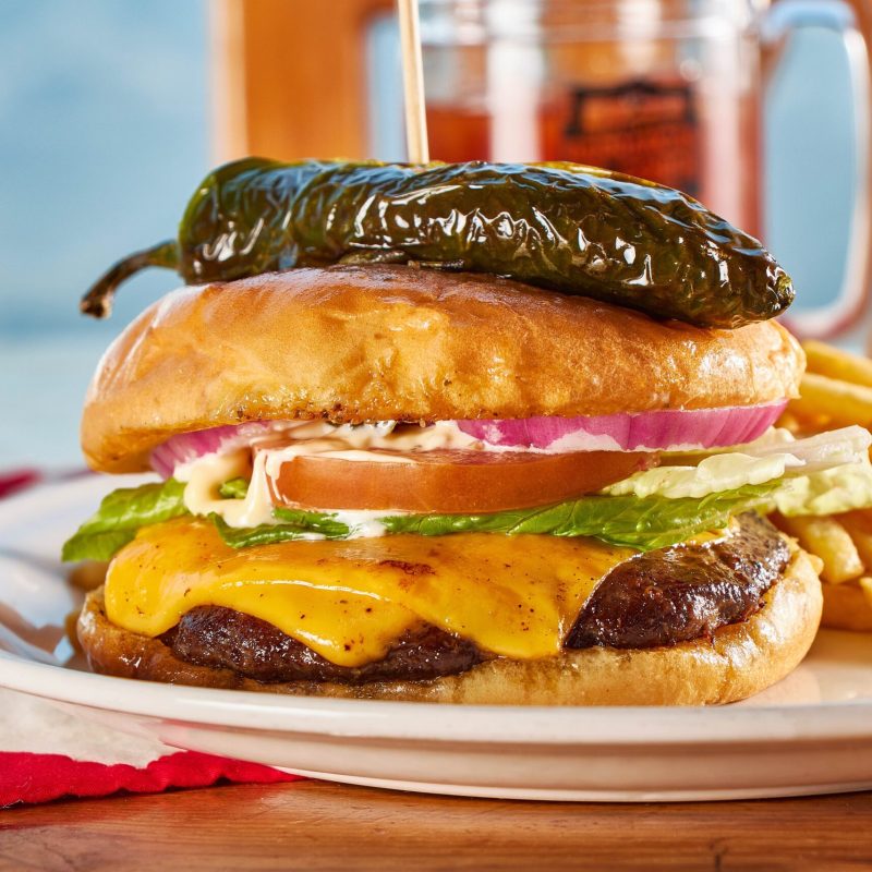 Hamburguesa en el Restaurante Barranco